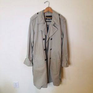 Men’s Barbour trench coat